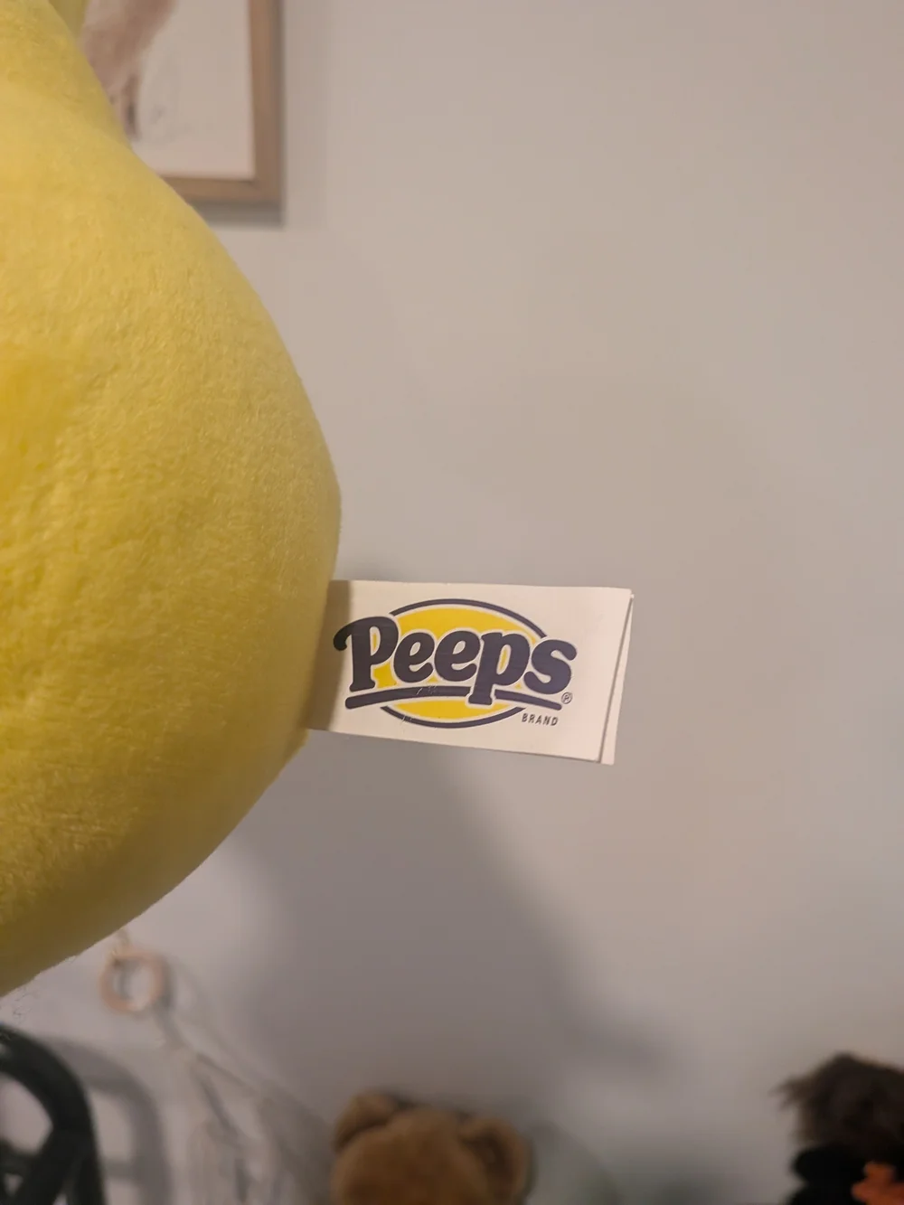 Yellow Plush Peeps Bunny Small Pet Toy